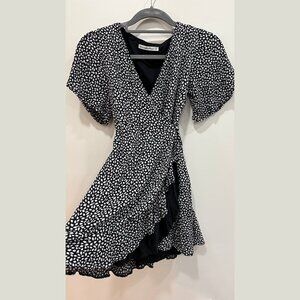 Abercrombie & Fitch Black and White Patterned Dress